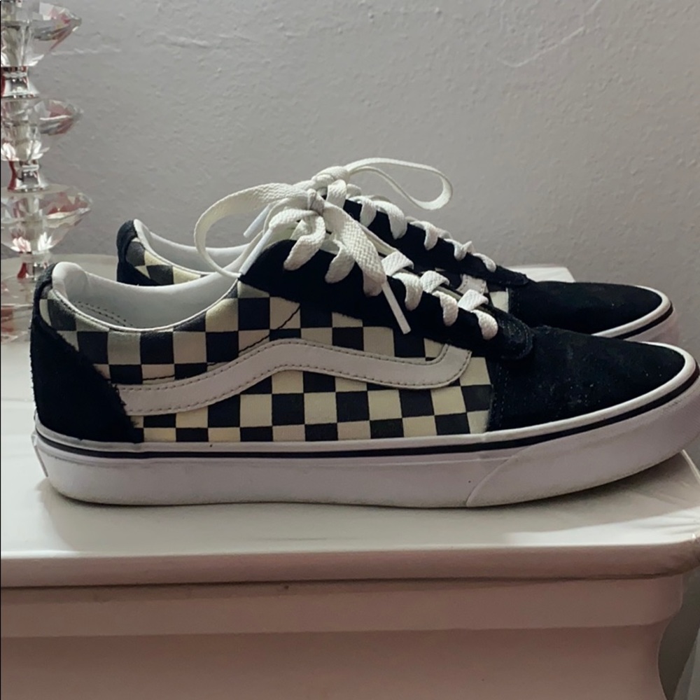 Black and white checkered vans